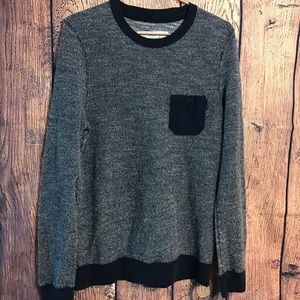 Abercrombie & Fitch Sweater L Crew Neck Blue